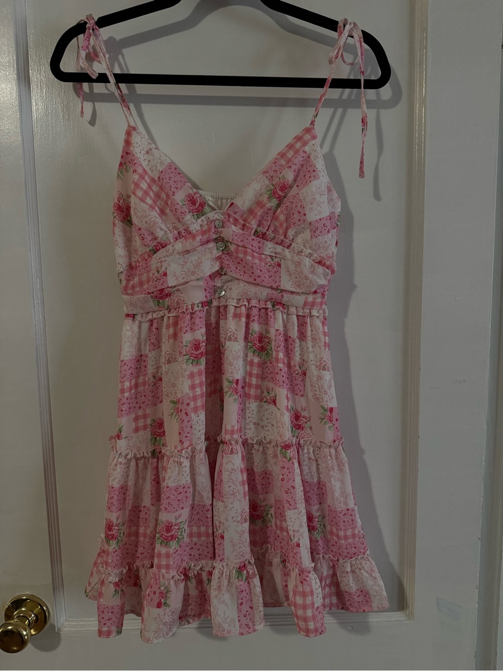 Altar’d State pink patchwork dress